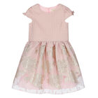 Girls Pink & Gold Special Occasion Dress, 1, hi-res