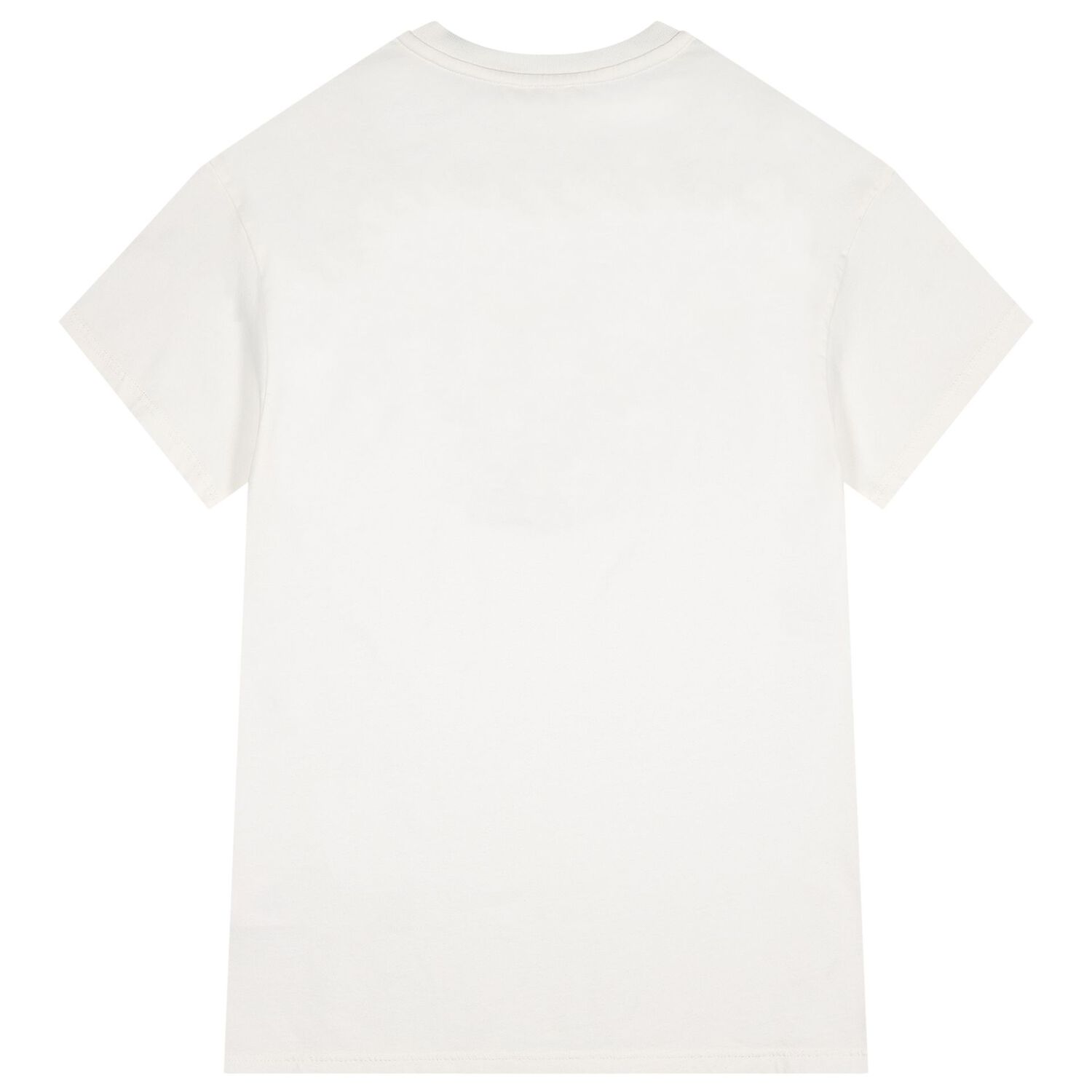 Girls Mini Me White T-Shirt Dress, 1, hi-res
