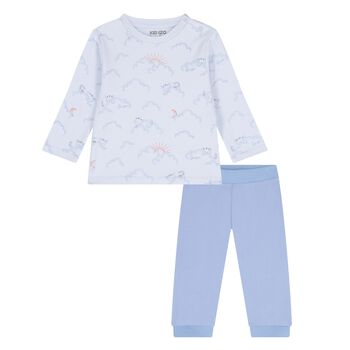 Younger Boys Blue Clouds Trousers Set