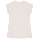 فستان بالشعار باللون العاجي , 2, hi-res