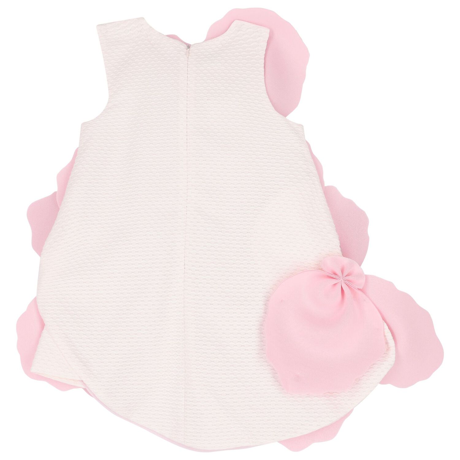 Girls Pink Scuba Flower Dress, 1, hi-res image number null