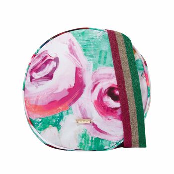 Girls Green & Pink Floral Bag