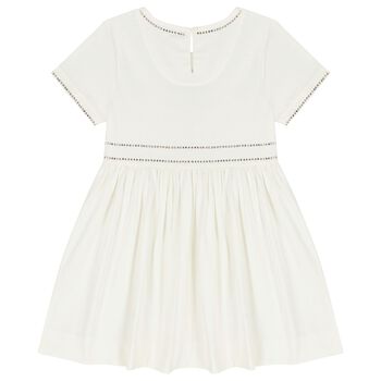 Girls Ivory Equestrian Knight Dress