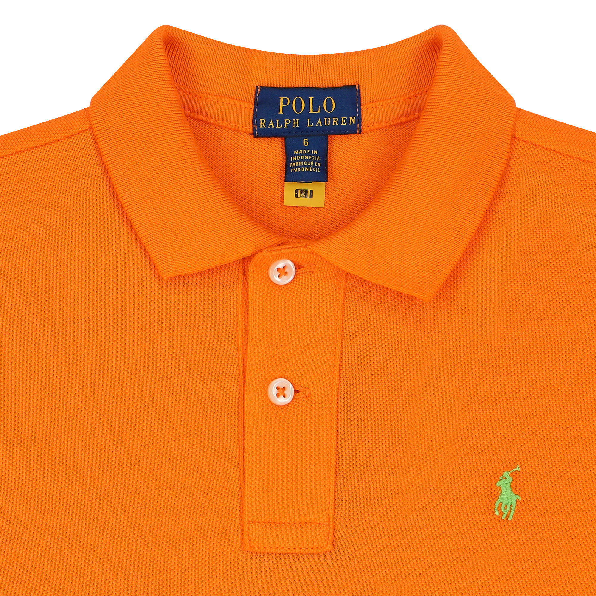 Orange polo shirt for boys outlet