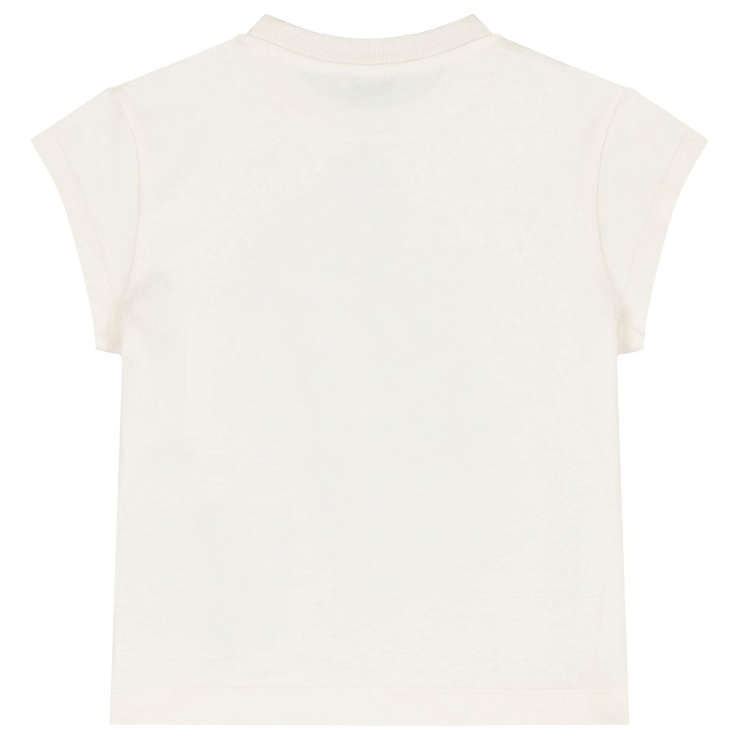 Girls Ivory Floral Logo T-Shirt, 2, hi-res