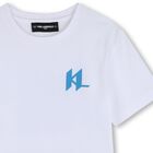 Boys White Logo T-Shirt, 1, hi-res