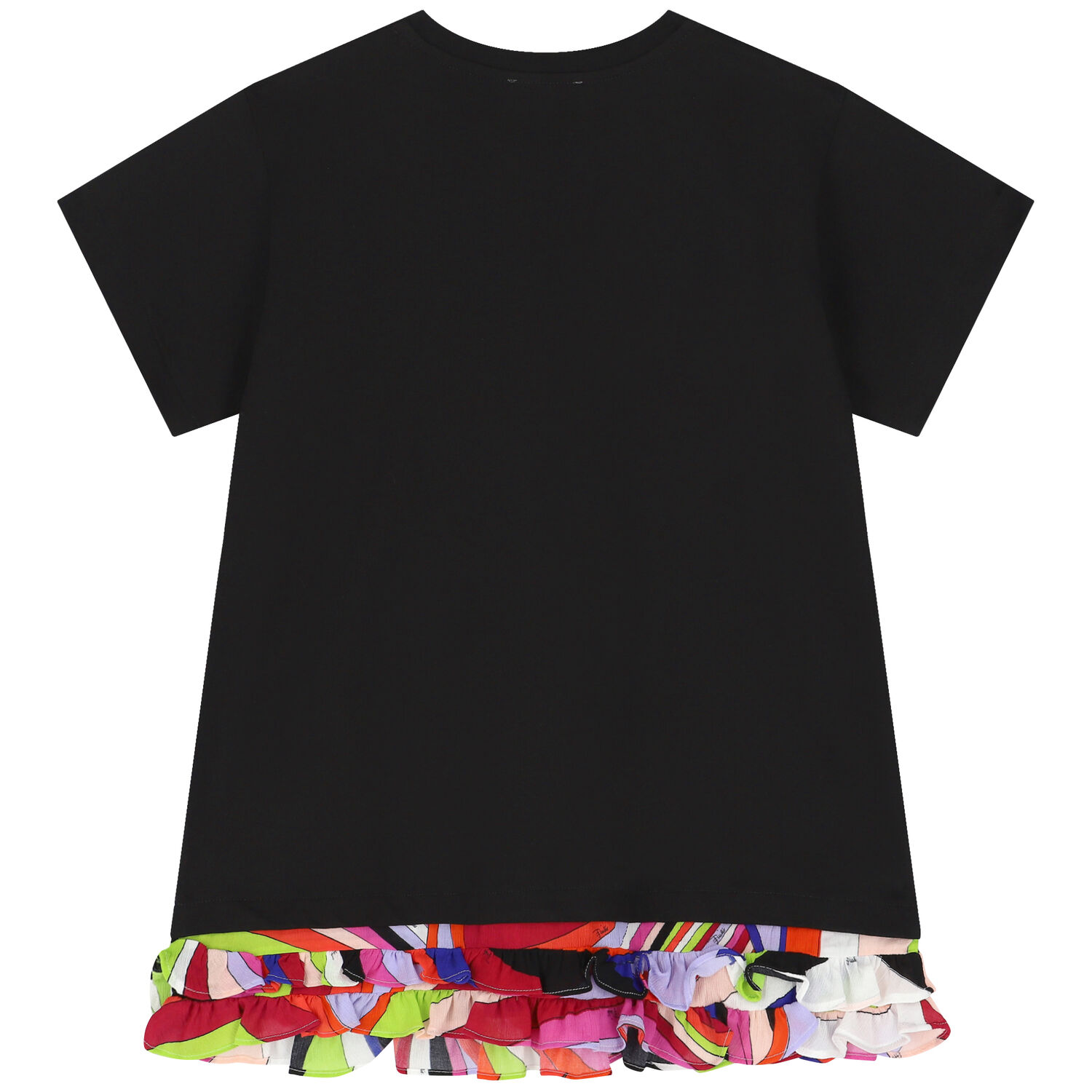 Girls Black Logo Dress, 2, hi-res image number null