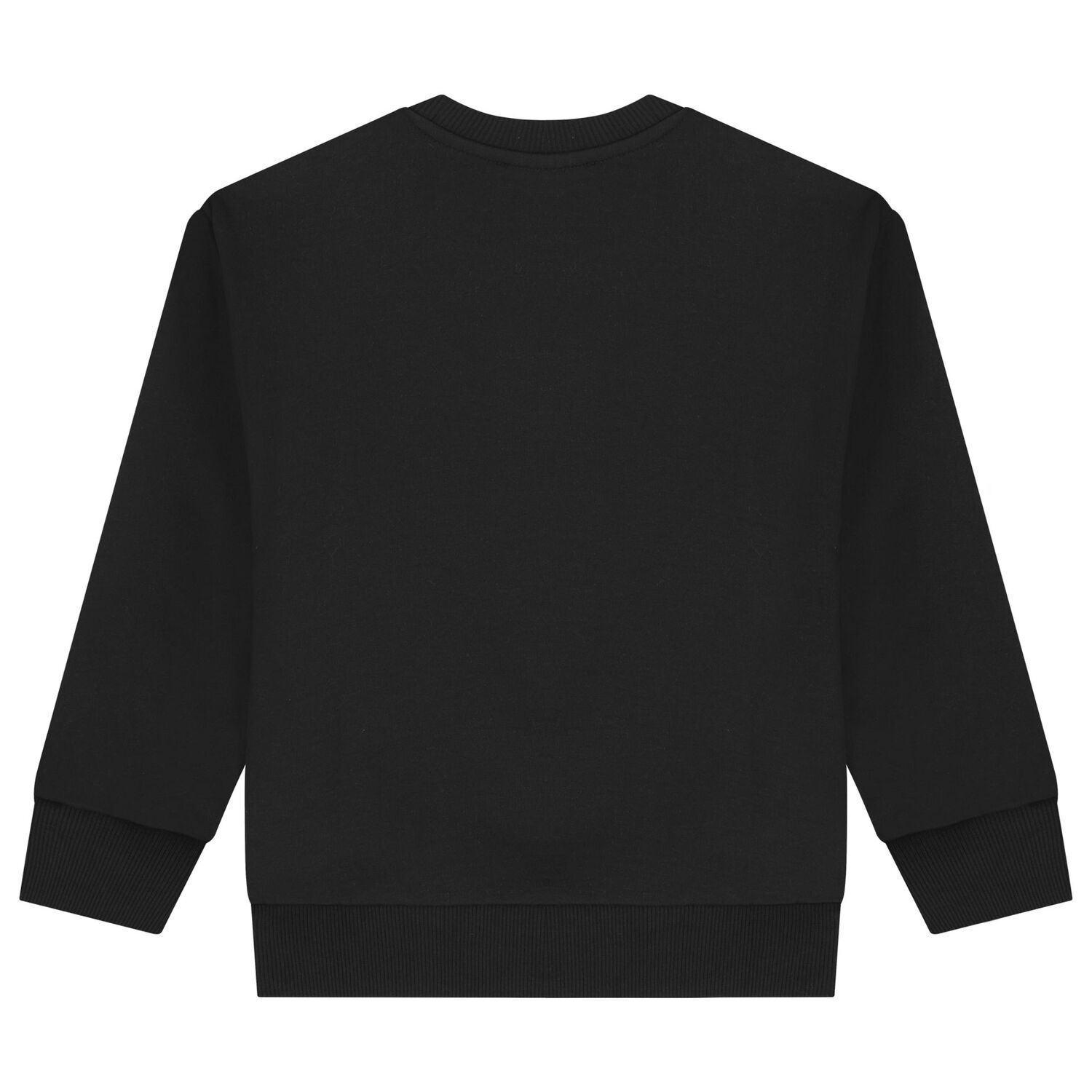 Boys Black Logo Sweatshirt, 1, hi-res
