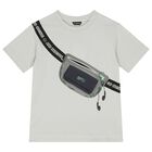 Boys Grey Bag T-Shirt, 1, hi-res