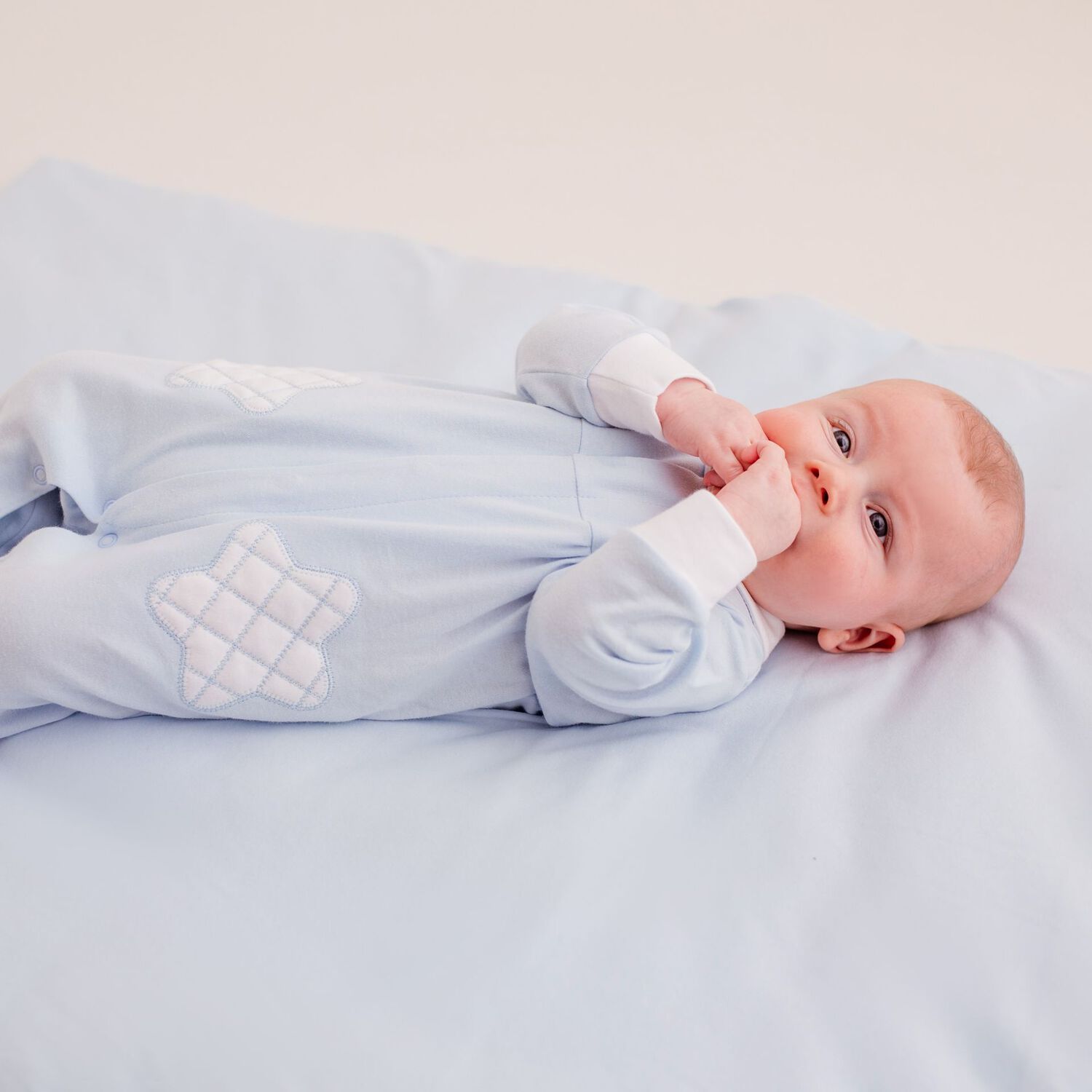 Baby Boys Blue Babygrow, 2, hi-res image number null