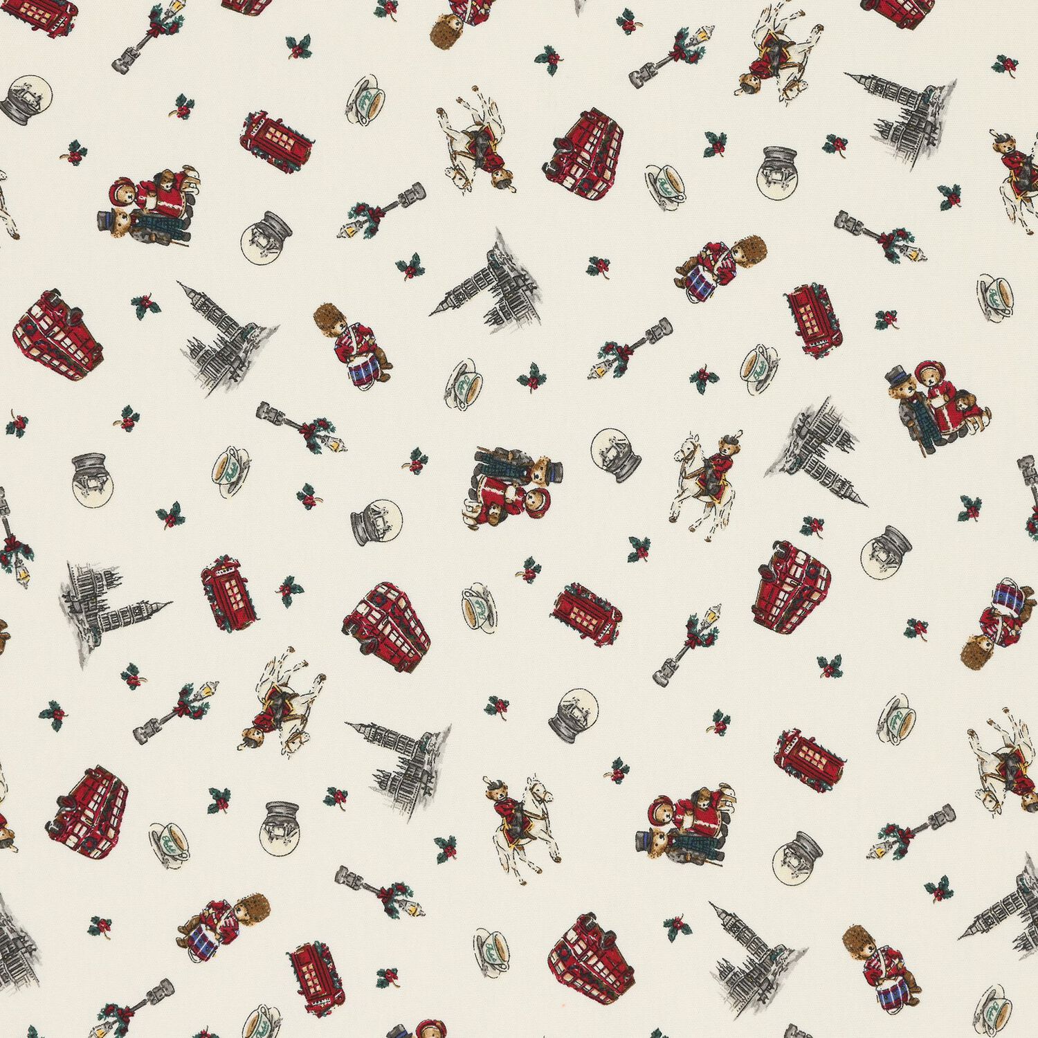 Ivory Polo Bear & London Icon Baby Blanket, 1, hi-res