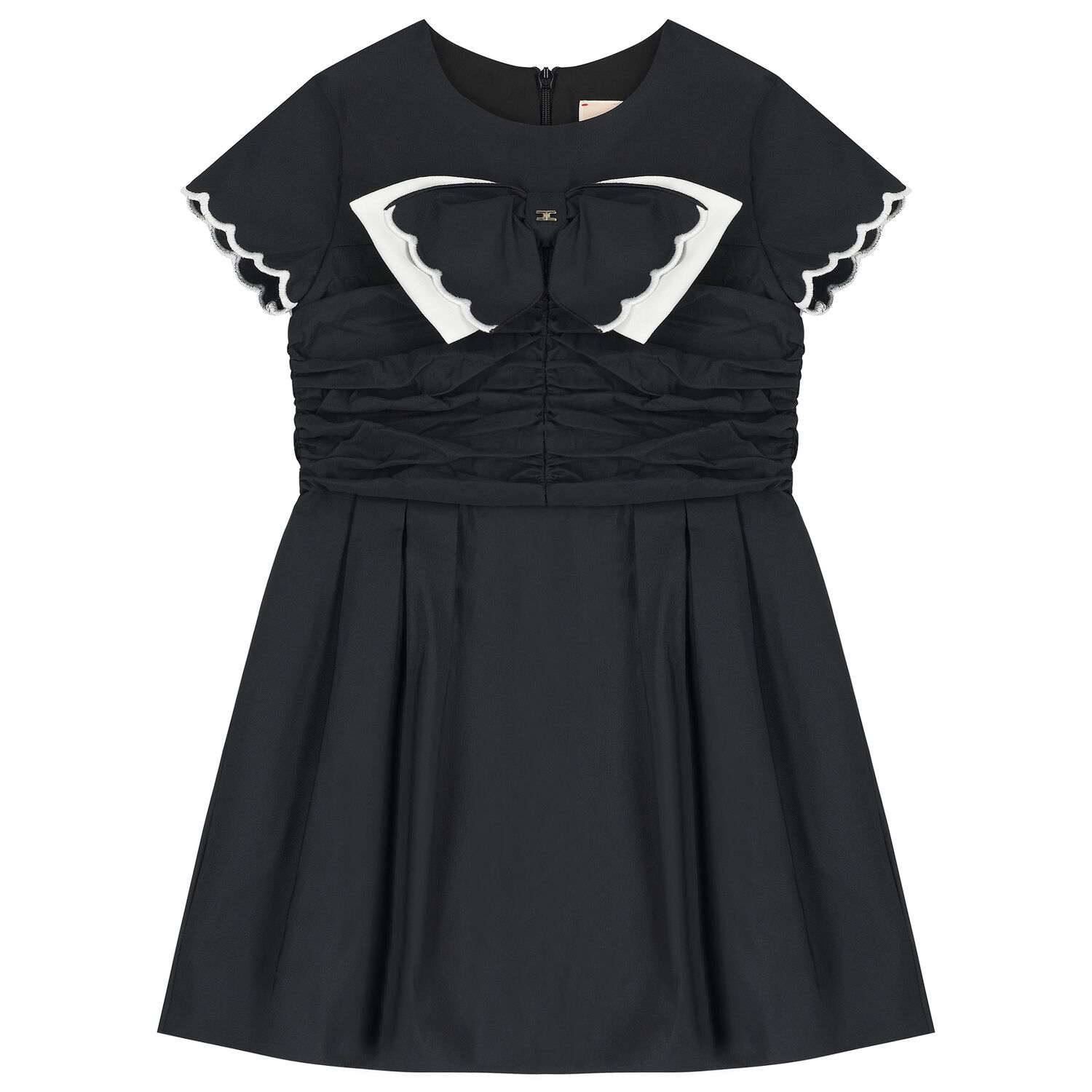 Girls Black Bow Dress, 2, hi-res image number null