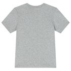 طقم شورت بالشعار باللون الرمادي والأخضر, 1, hi-res