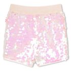 Girls Pink Iridescent Sequin Shorts, 1, hi-res