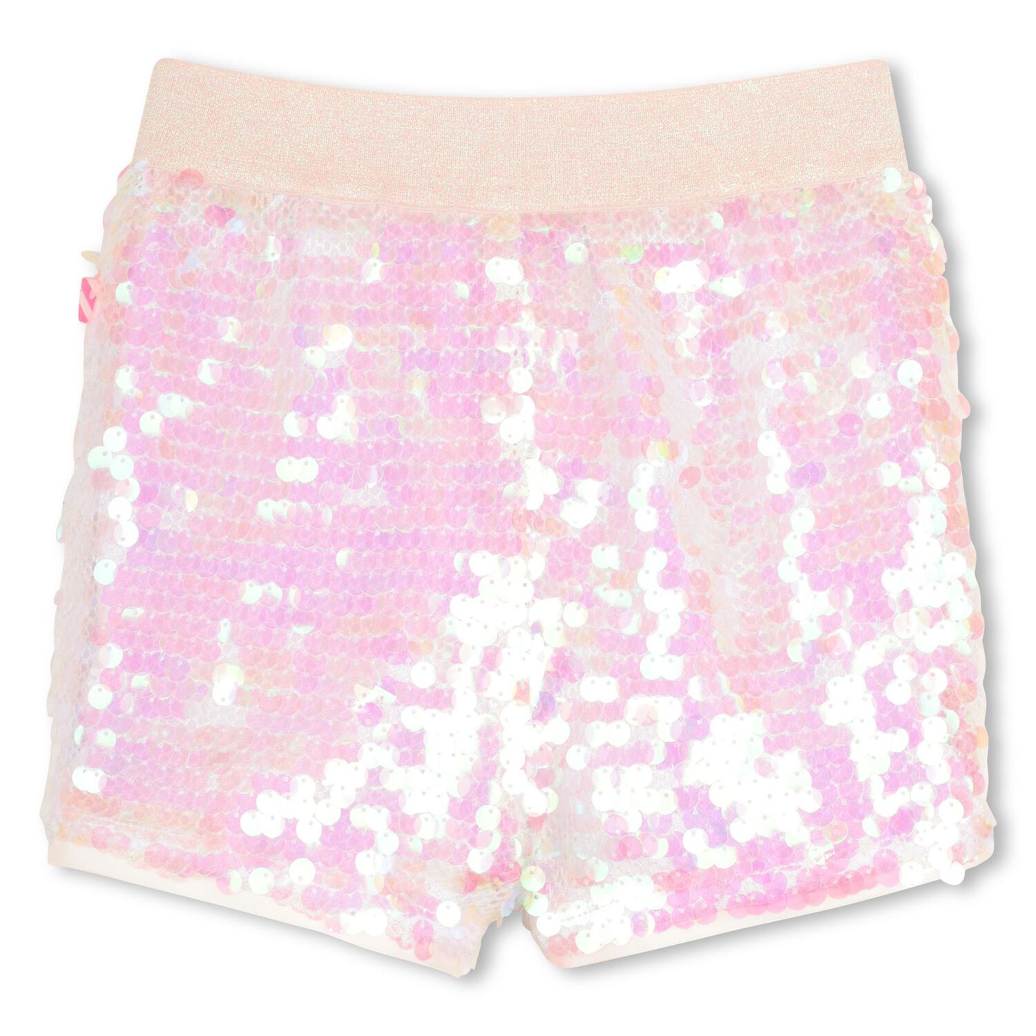 Girls Pink Iridescent Sequin Shorts, 1, hi-res