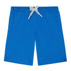 Boys Blue Logo Shorts Set, 1, hi-res