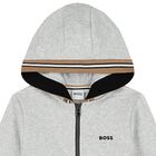 Boys Grey Logo Tracksuit, 3, hi-res