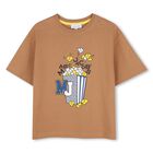 Boys Beige Popcorn Logo T-Shirt, 2, hi-res