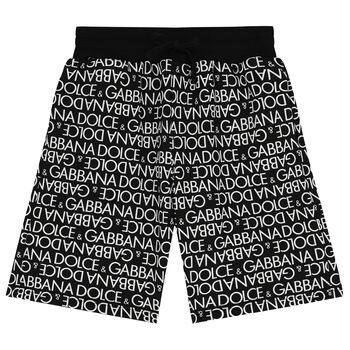 Black & White Logo Shorts