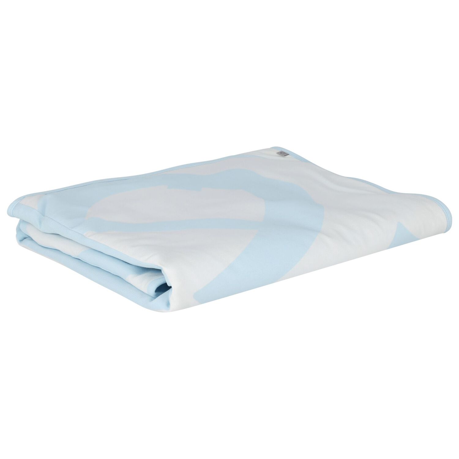 Baby Boys Blue & White Logo Blanket, 2, hi-res