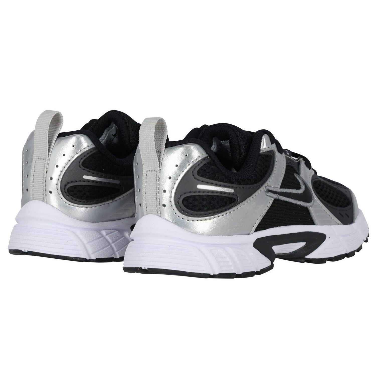 Boys Black & Silver V5 Rnr Lace Trainers, 1, hi-res