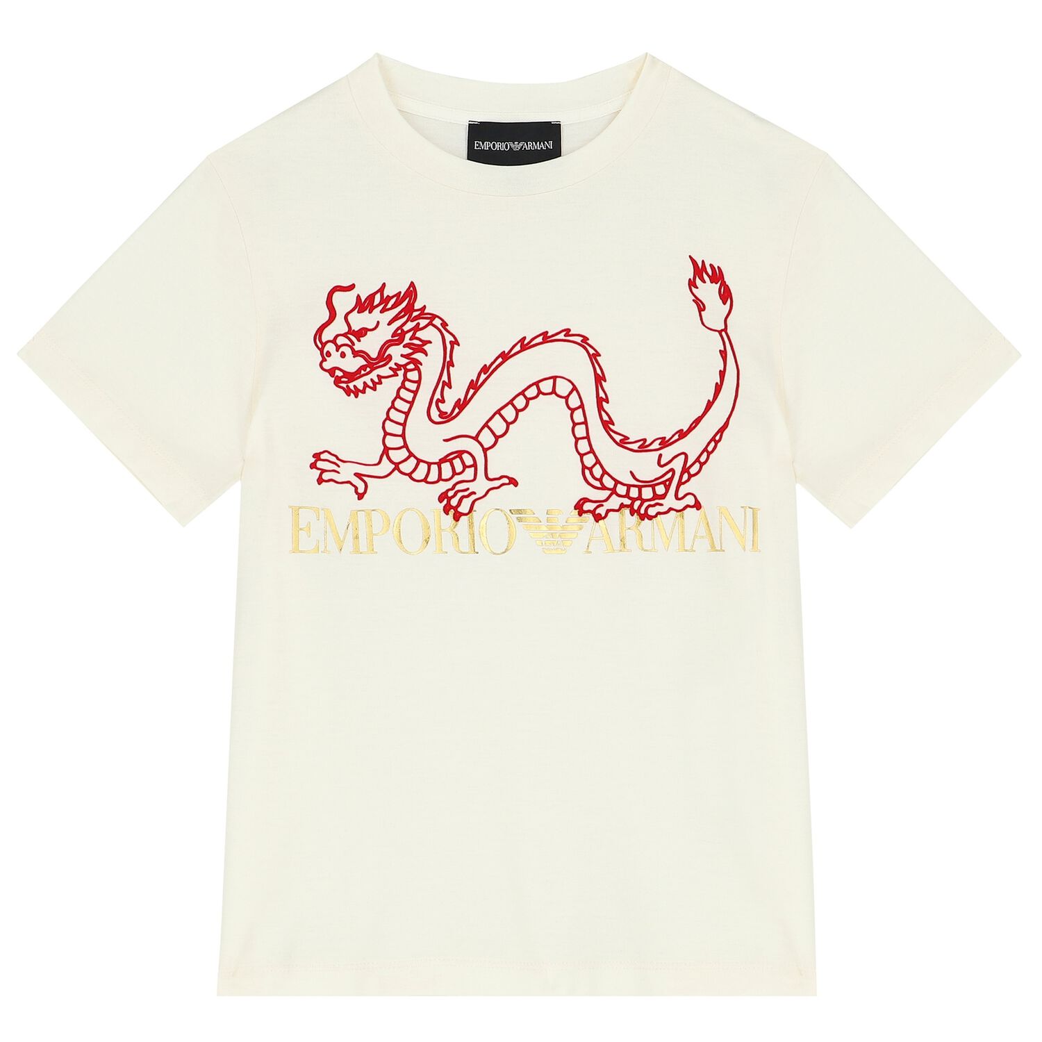 Boys Ivory Logo T-Shirt, 1, hi-res image number null