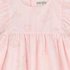 طقم فستان أطفال بطبعة نمر باللون الوردي للبنات, 1, hi-res