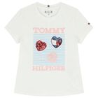 Girls White Logo T-Shirt, 2, hi-res