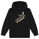 Black Logo Hooded Top, 1, hi-res