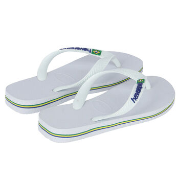 White Logo Flip Flops, 2 White Logo Flip Flops