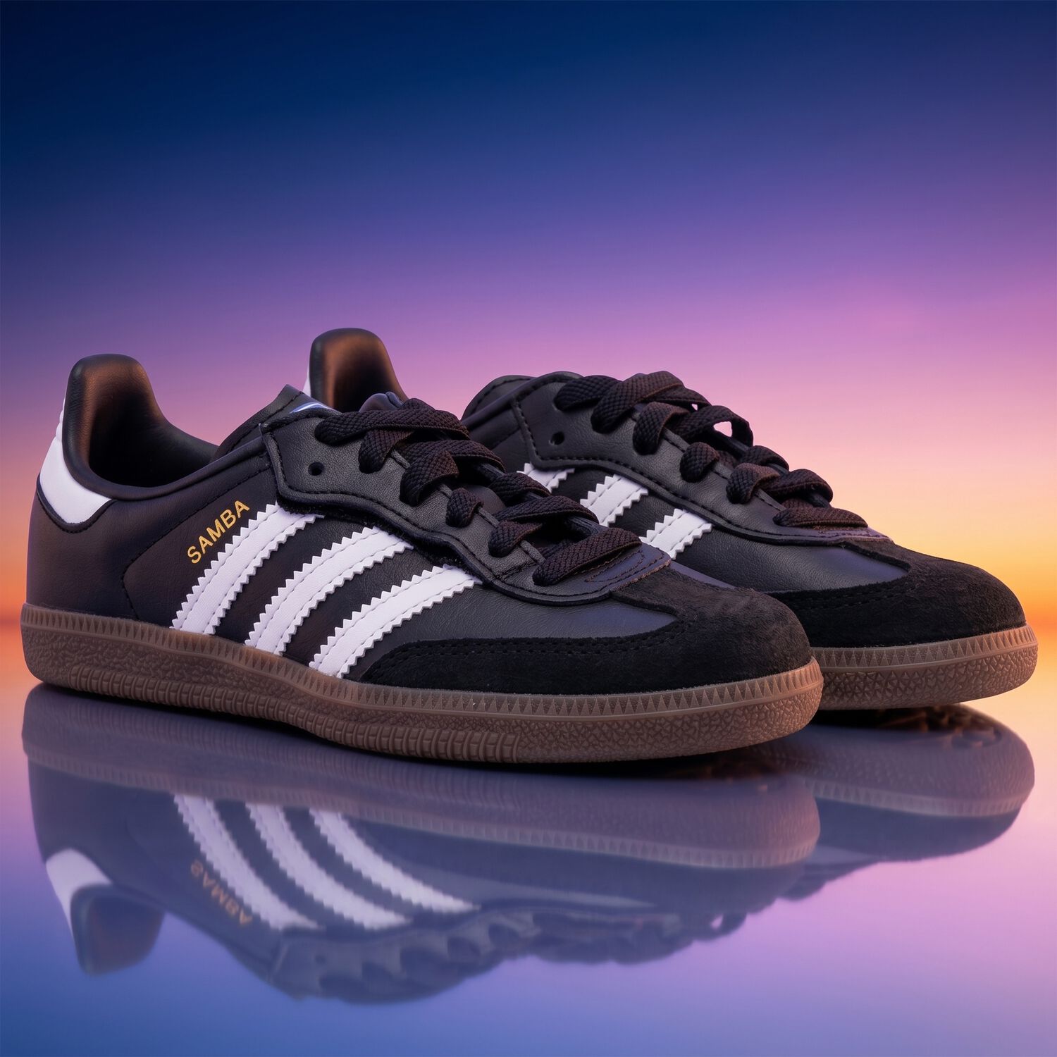 Black Samba OG Trainers, 1, hi-res