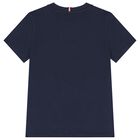Boys Navy Blue Logo T-Shirt, 2, hi-res