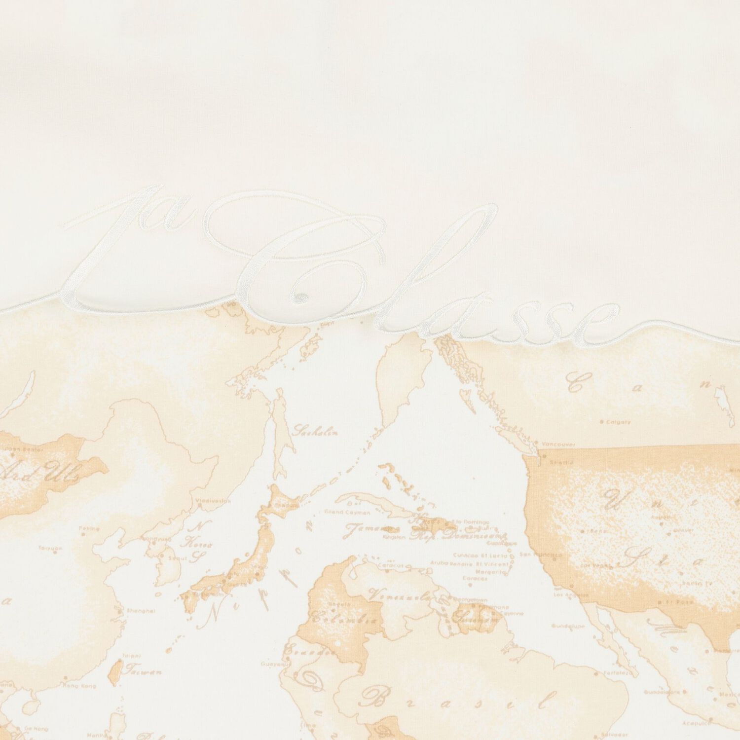Beige & Ivory Geo Map Baby Nest, 1, hi-res