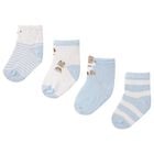 Baby Boys Blue & White Socks (4 Pack) , 1, hi-res