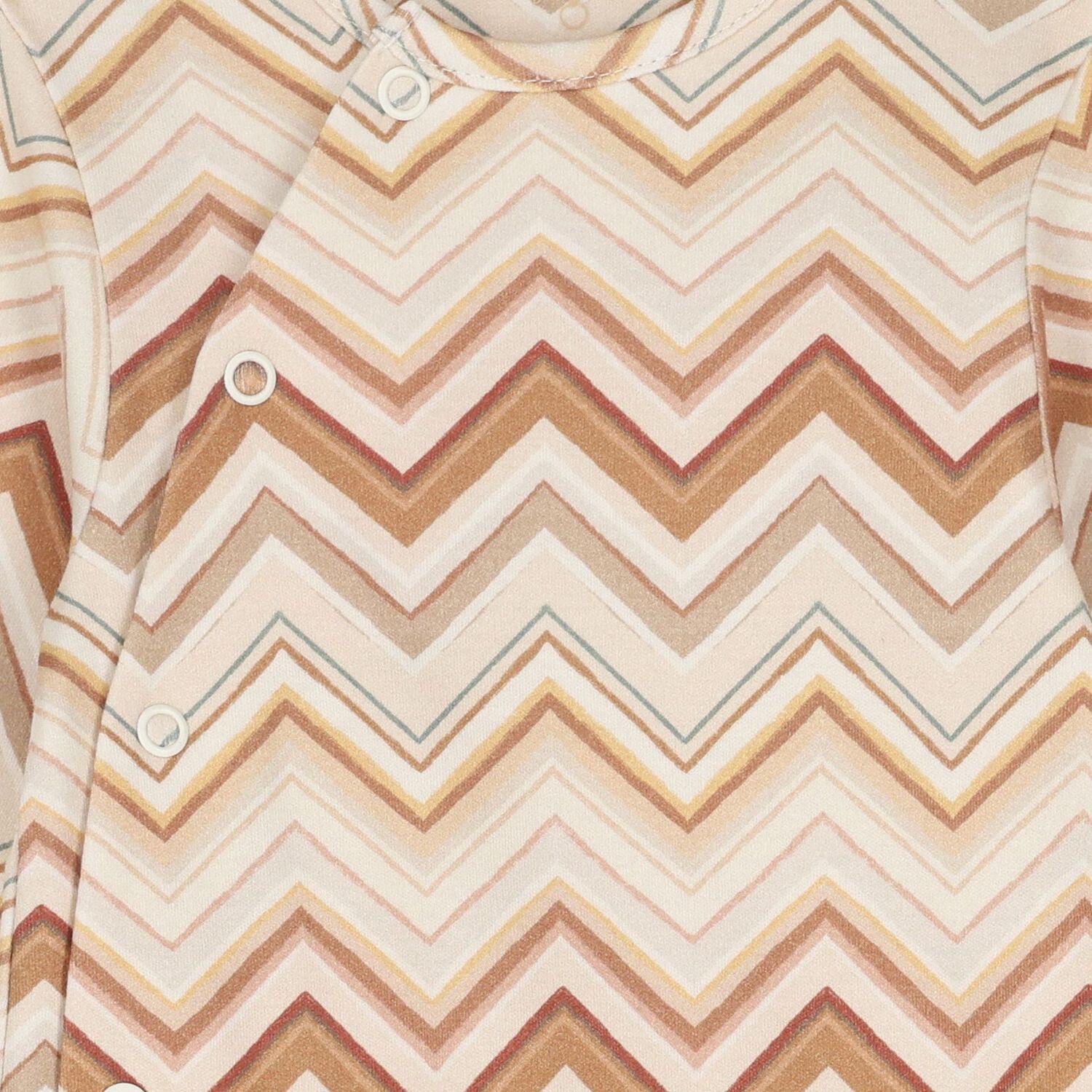 Beige & Brown Zig Zag Babygrow, 5, hi-res