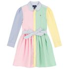 Girls Multi-Colored Logo Dress, 1, hi-res