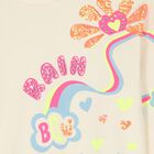 Girls Beige Sequin Rainbow Sweatshirt, 1, hi-res