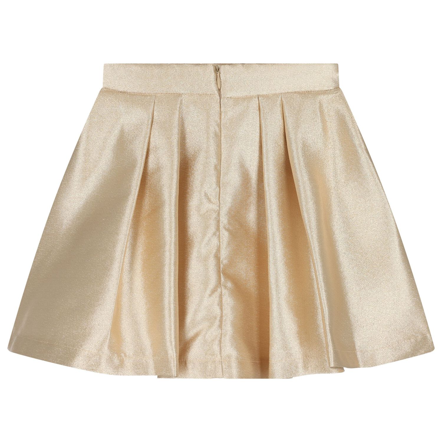 Girls Ivory & Gold Embellished Skirt Set, 1, hi-res