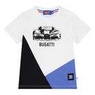 Younger Boys White Logo T-Shirt, 1, hi-res