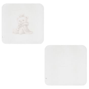 Ivory Teddy Bear Baby Muslin  Swaddles ( 2-Pack )