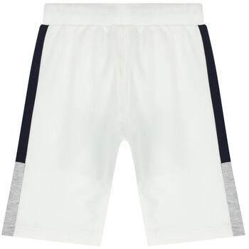 Younger Boys White Logo Shorts 