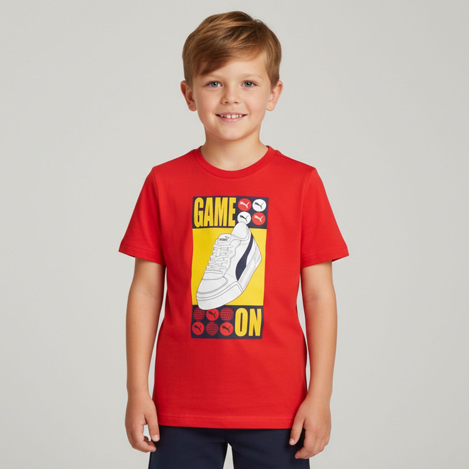 Boys Red Logo T-Shirt, 2, hi-res