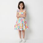 Girls Multi-Coloured Flower Dress, 1, hi-res
