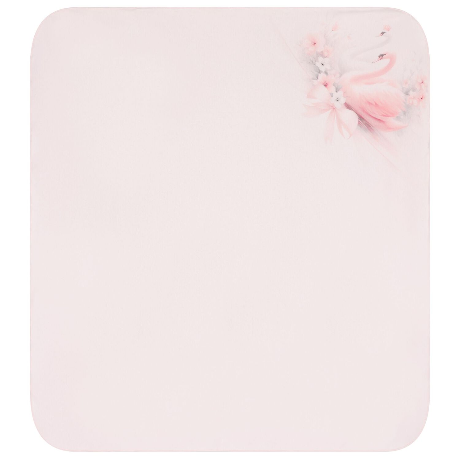 طقم بطانية بجعة وردية للبنات, 1, hi-res image number null