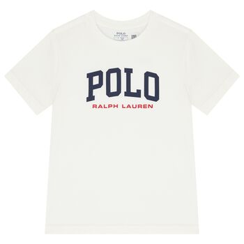 Boys White Logo T-Shirt
