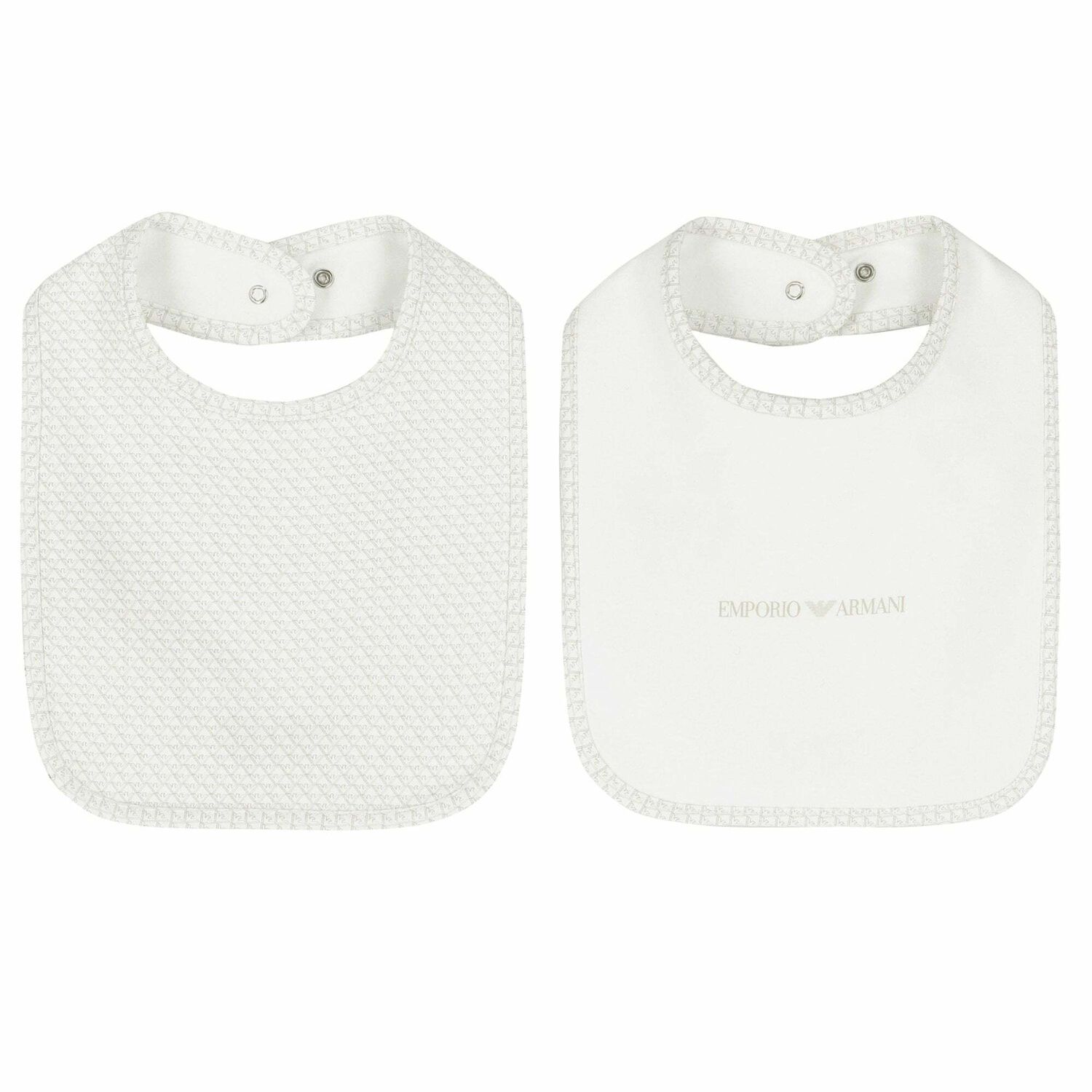 Ivory & Beige Logo Bibs ( 2-Pack ), 3, hi-res