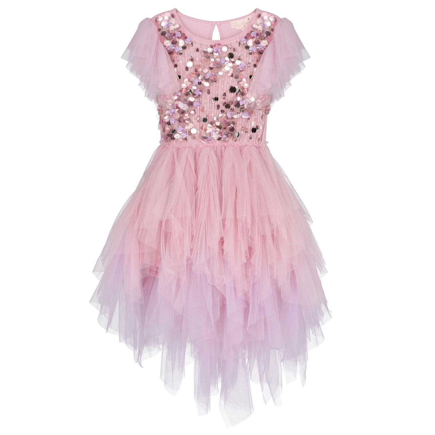 Girls Pink Embellished Dress , 1, hi-res