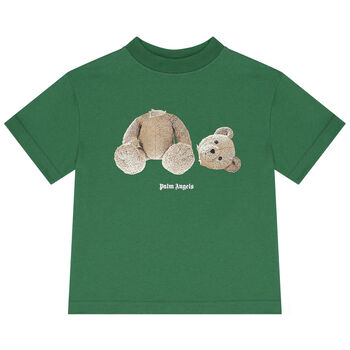 Green Teddy Bear Logo T-Shirt