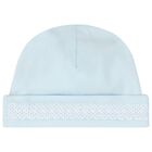 Baby Boys Blue Smocked Hat, 2, hi-res