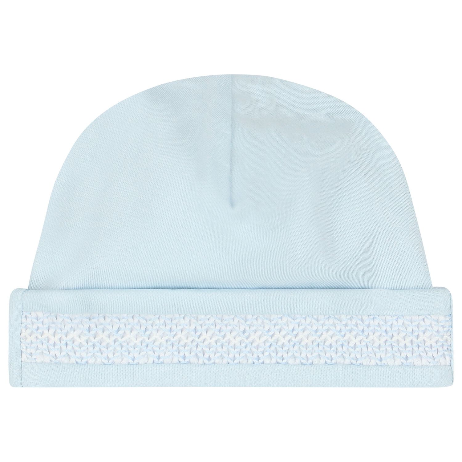 Baby Boys Blue Smocked Hat, 2, hi-res